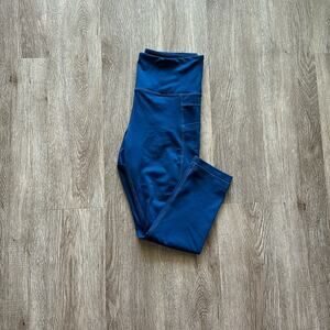 Zyia Active Pocket Light N Tight Hi-Rise Capri Dark Blue Size 4 Compressive
